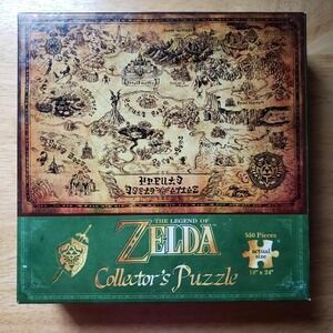 Legend of Zelda Map of Hyrule Puzzle 550 Pieces COMPLETE Nintendo